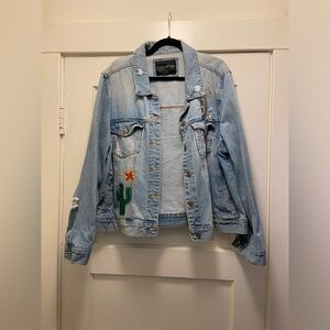 Forever 21+ Embroidered Denim Jacket